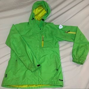 Bright Green Rain Jacket